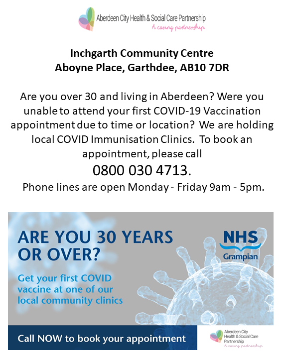 Inchgarth Vaccine Clinic Inchgarth Vaccine Clinic